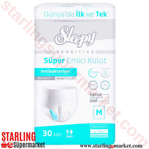 Sleepy Hasta Bezi Külot Medium 2'li 30'li