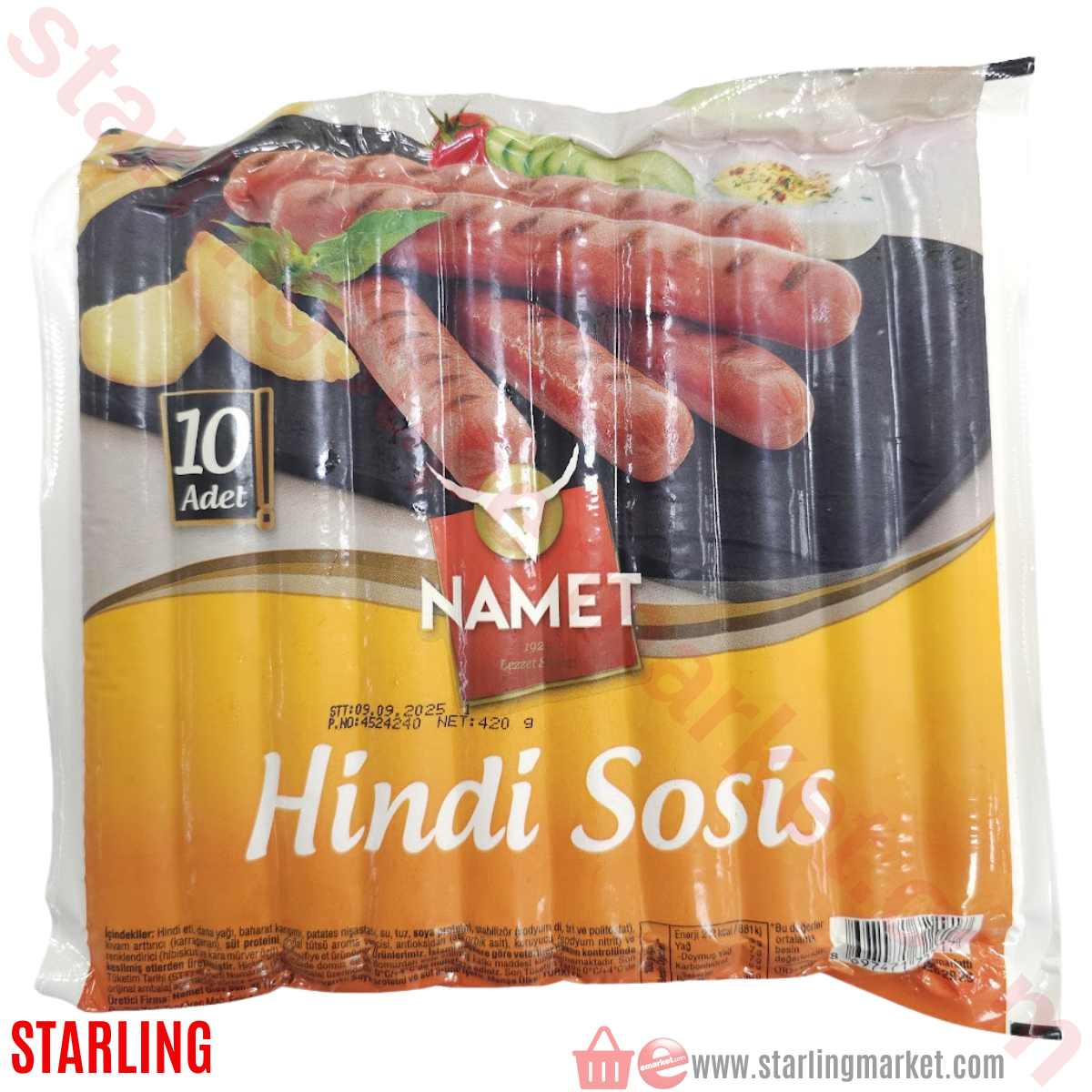NAMET SOSIS HINDI UZUN 10 LU 420 G