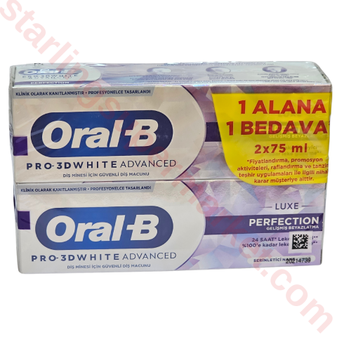 ORAL B DIS MACUNU 3D WHITE LUXE 150 ML