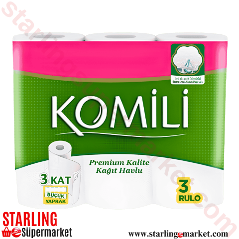 KOMILI KAGIT HAVLU 3 LU