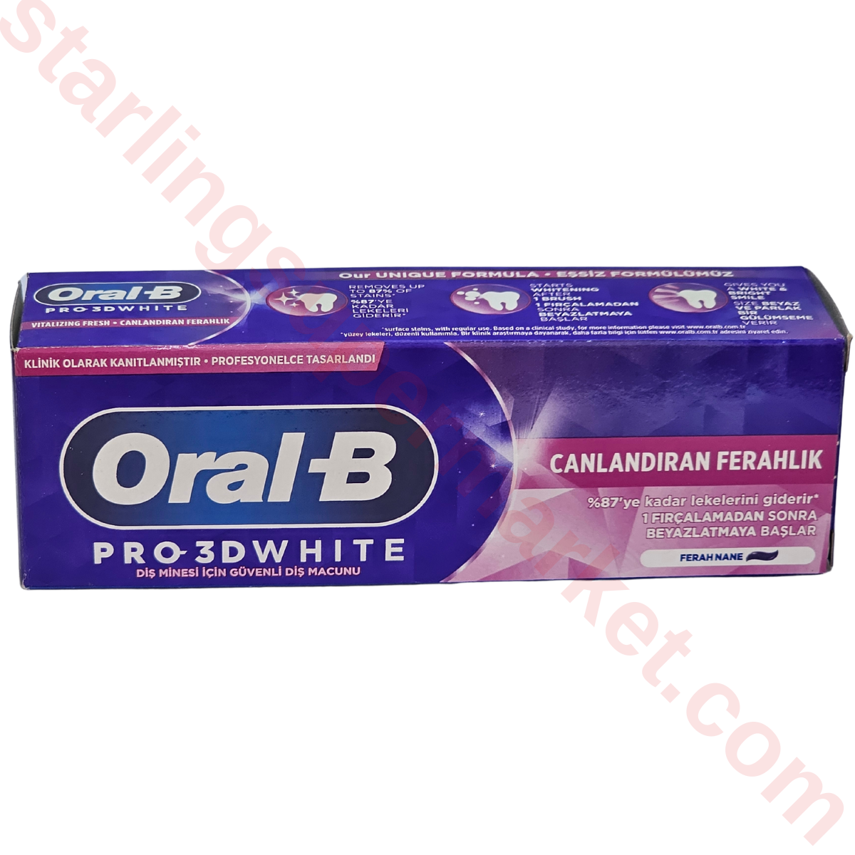 ORAL B DIS MACUNU PRO-3DW CANLANDIRAN FERAH 75 ML