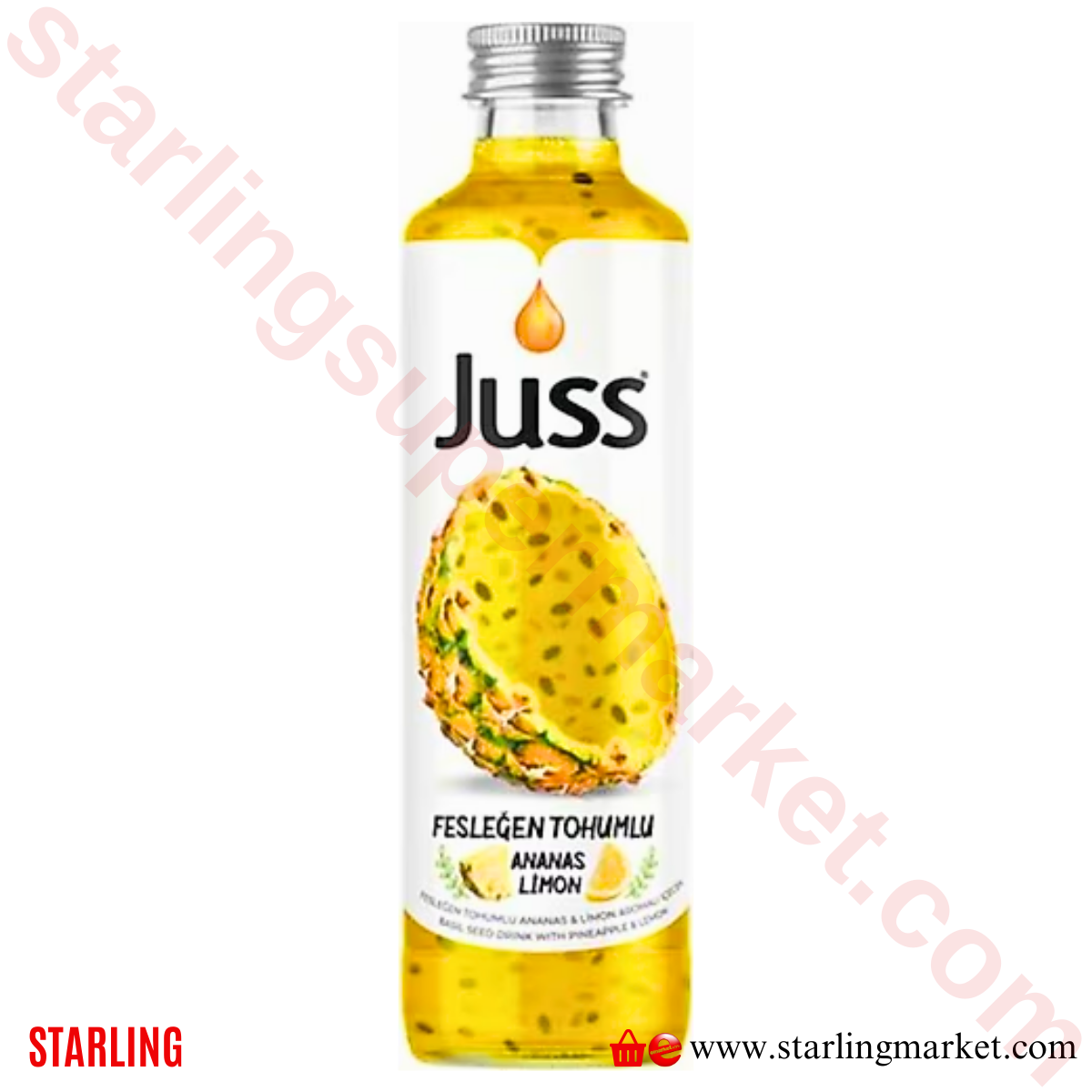 JUSS FESLEGEN TOHUMLU ANANAS-LIMON 250 ML