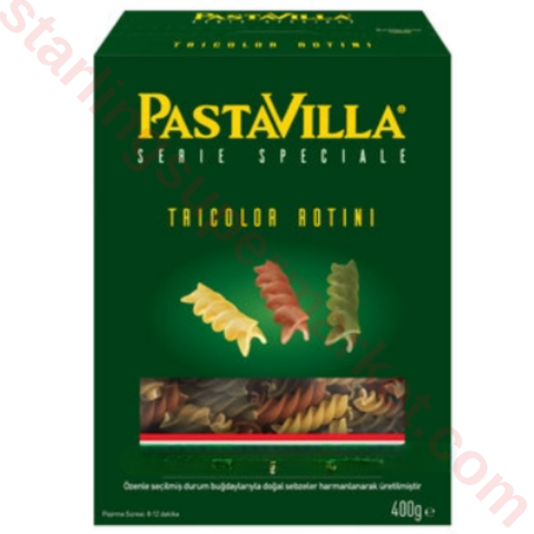 PASTAVILLA MAKARNA TRICOLOR ROTINI KUTU 400 G