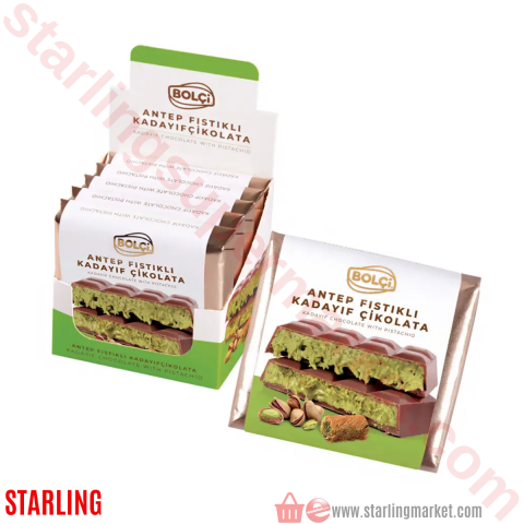 BOLCI CIKOLATA DUBAI KADAYIFLI ANTEP FISTIK 100 G