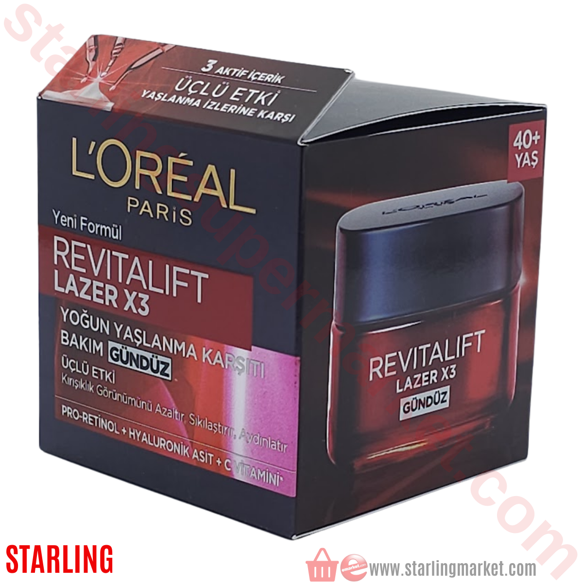 LOREAL REVITALIFT ANTI AGE KREM LAZER X3 50 ML