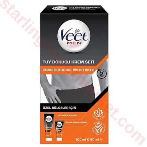 VEET TUY DOKUCU KREM ERKEK TUM CILTLER SET 100+50M