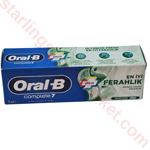 ORAL B DIS MACUNU KOMPLE 7 EN IYI FERAHLIK 75 ML