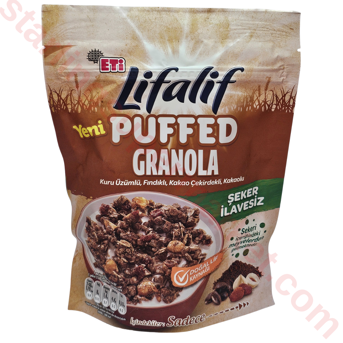 ETI LIFALIF GRANOLA PUFFED UZUM-FINDIK-KAKAO 160 G