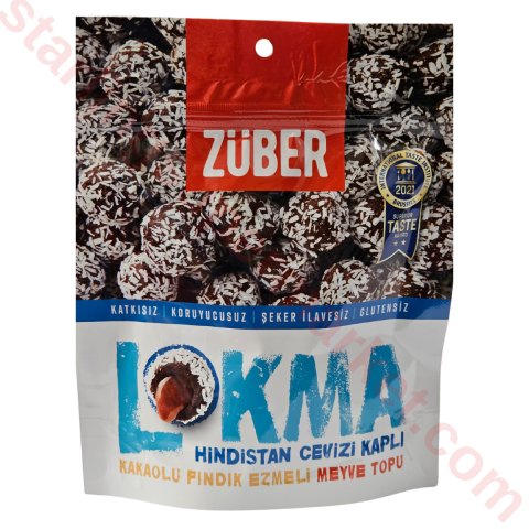 ZUBER LOKMA H.CEVIZI-KAKAOULU MEYVE TOPU 96 G