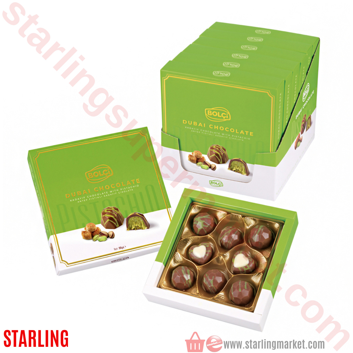 BOLCI DUBAI CIKOLATA ANTEPLI KADAYIFLI 96 G