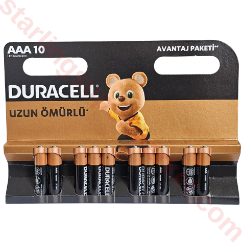 DURACELL KALEM PIL 10 LU AA