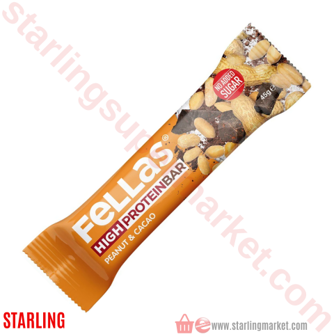 FELLAS HIGH PROTEIN BAR PEANUT&CACAO 45 G