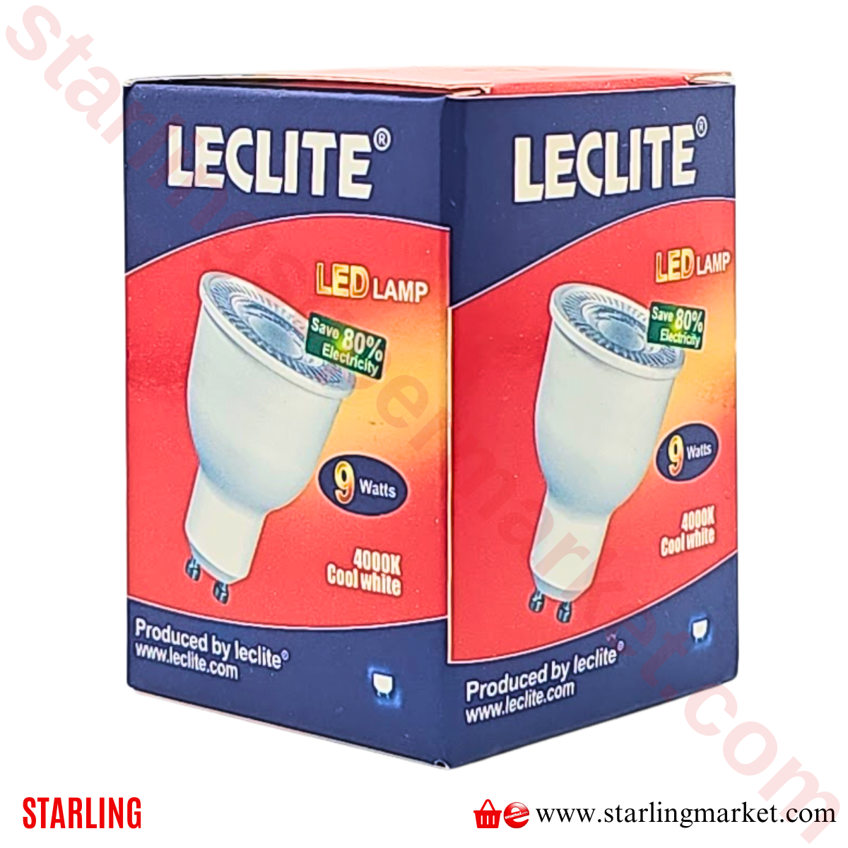 LECLITE AMPUL LED GU10 9W 4000K