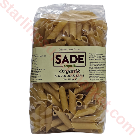 SADE ORGANIK MAKARNA KALEM 500 G