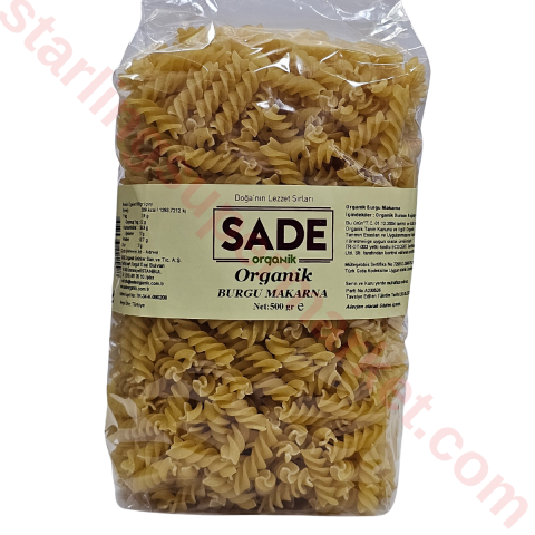 SADE ORGANIK MAKARNA BURGU 500 G