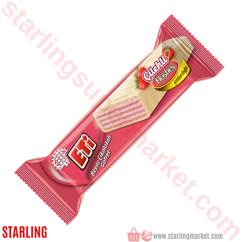 ETI GOFRET CILEKLI BEYAZ CIKOLATALI 29 G