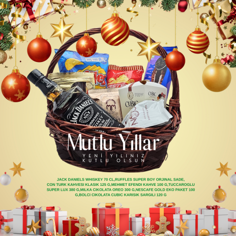 JACK DANIELS 70 CL YILBASI SEPET 2025