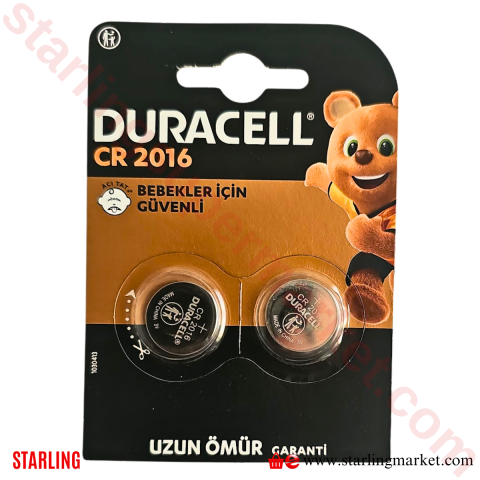 DURACELL OZEL PIL DUGME 3V 2016 2 LI