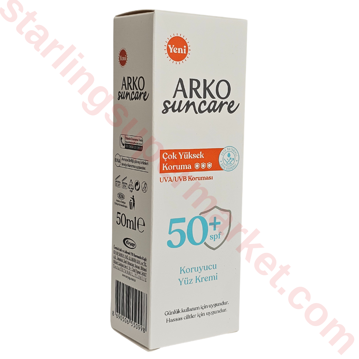 ARKO SUNCARE KORUYUCU YUZ KREMI SPF50+ 50 ML