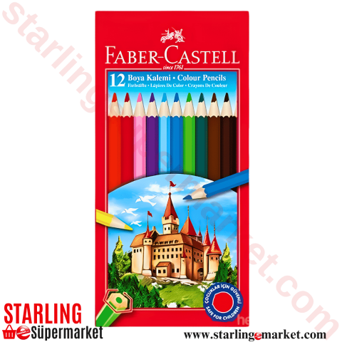 FABER CASTELL BOYA KALEMI 12RENK 5171116312