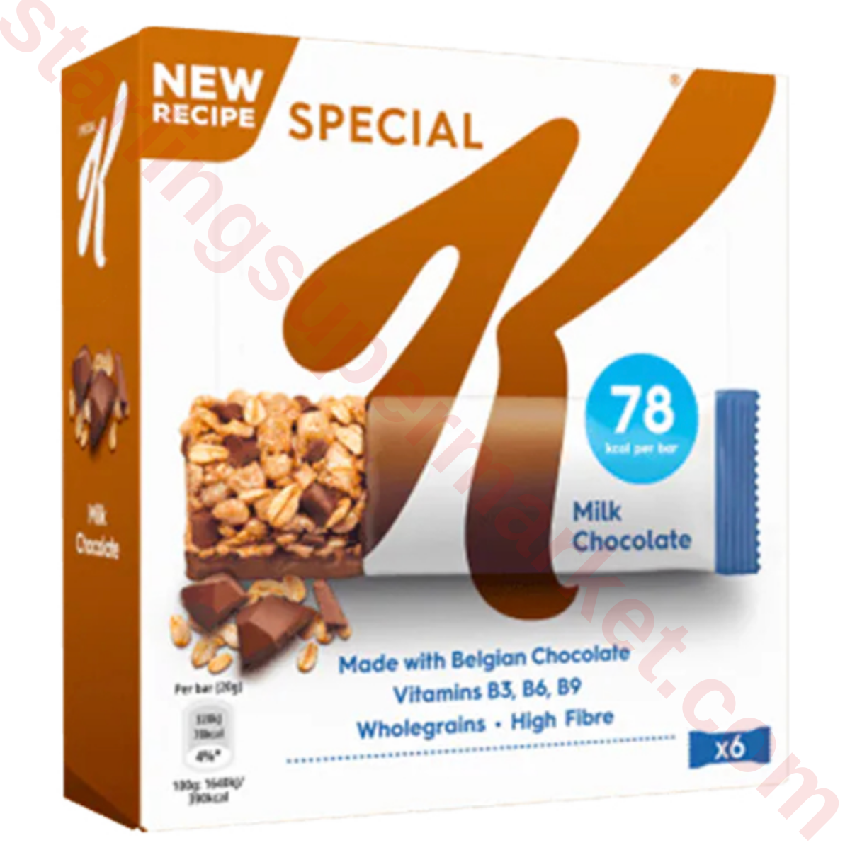 KELLOGS SPECIAL K MILK CHOCOLATE BAR 6*20 G