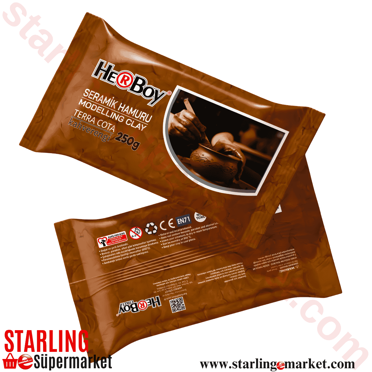 HERBOY SERAMIK HAMURU 250 G BEYAZ
