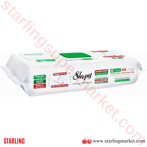 SLEEPY MOP HAVLU BEYAZ SABUNLU 50 LI