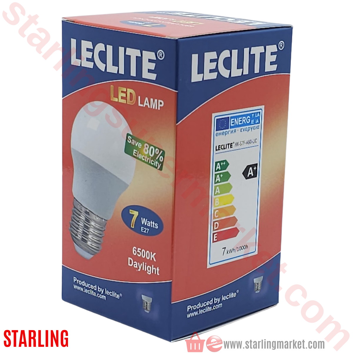 LECLITE AMPUL LED A60 7W E27 6500K