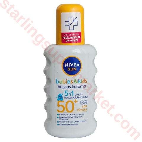 NIVEA SUN COCUK SPREY HASSAS KORUMA SPF50+ 200 ML