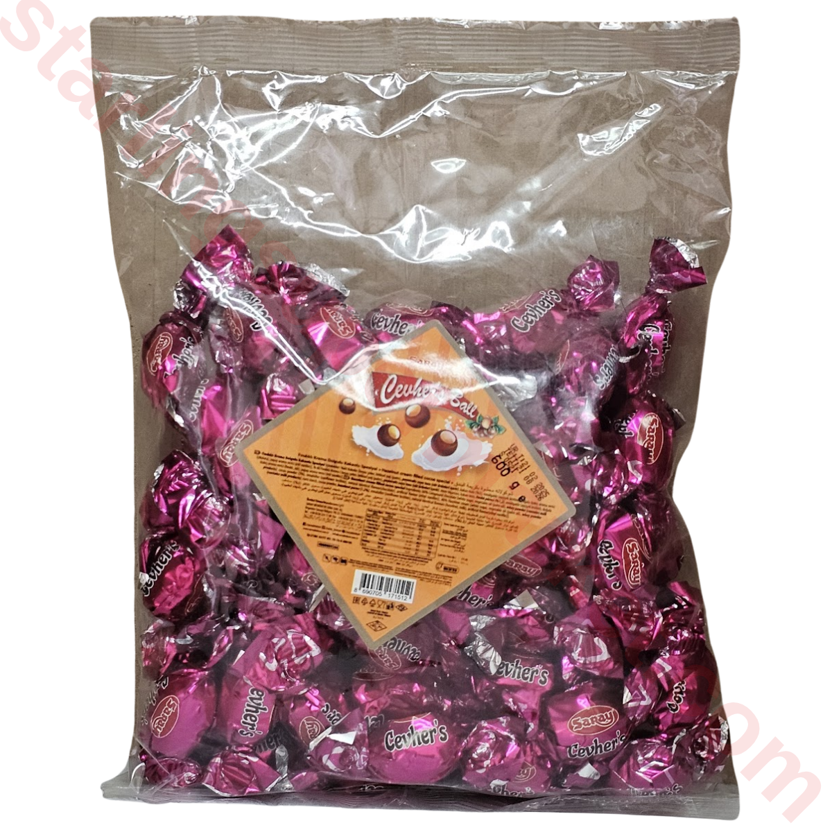 SARAY CEVHER BALL FINDIKLI KREMA DOLGULU 500 G