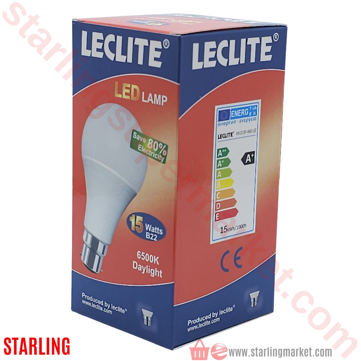 LECLITE AMPUL LED A60 15W B22 6500K