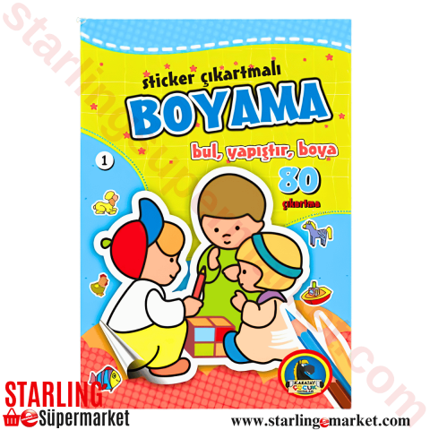 STICKER COKARTMALI BOYAMA BUL, YAPISTIR, BOYA