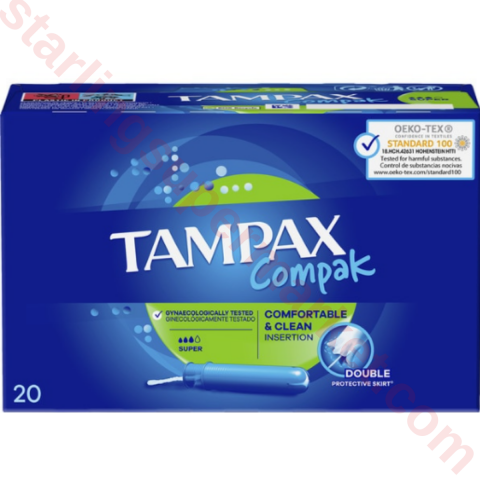 DISCREET TAMPAX TAMPON SUPER 20 LI