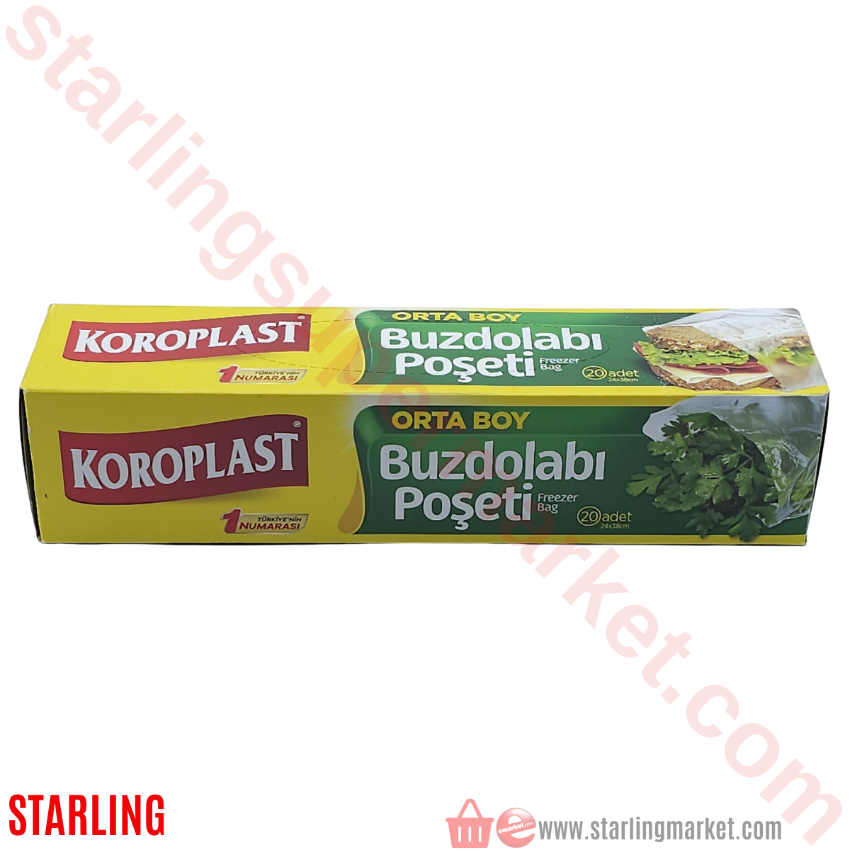 KOROPLAST BUZDOLABI POSETI 24*38 CM 20 LI