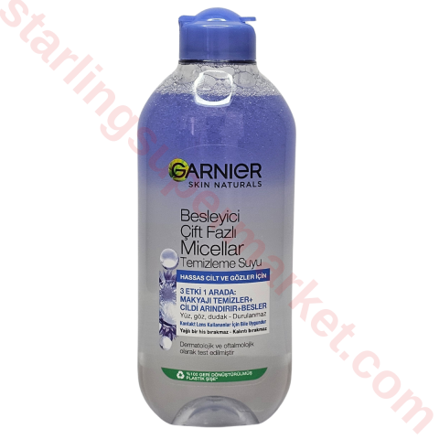GARNIER BESLEYICI CIFT FAZLI TEMIZLEME SUYU 400 ML