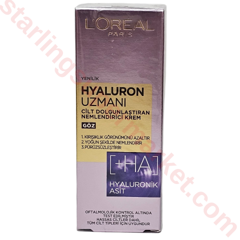 LOREAL KREM HYALURON GOZ BAKIM 15 ML