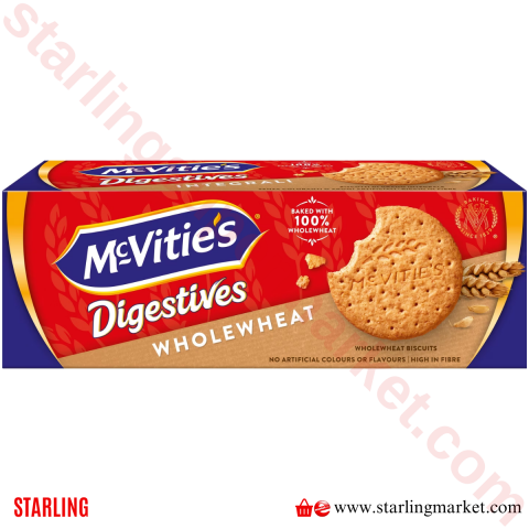 MCVITIES BISKUVI DIGESTIVE WHOLEMEALT 400 G