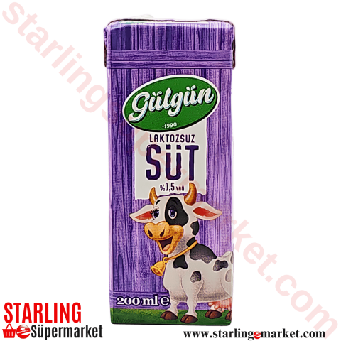 GULGUN UHT LAKTOZSUZ SUT 200 ML
