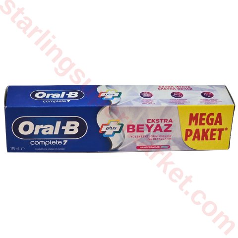 ORAL B DIS MACUNU KOMPLE 7 EKSTRA BEYAZ 125 ML