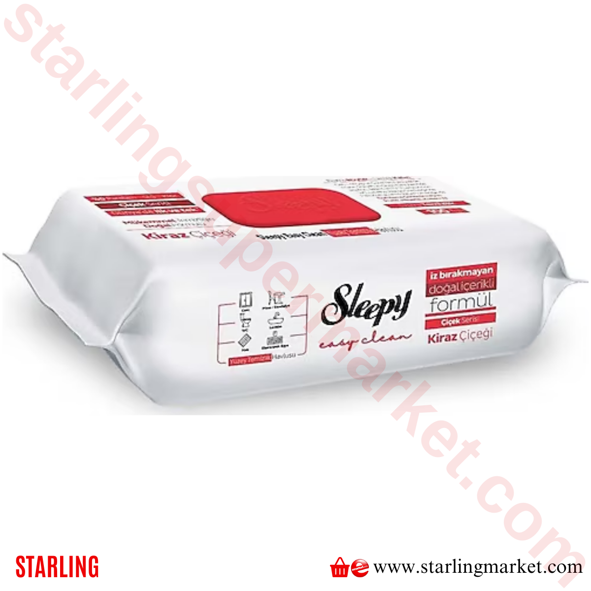 SLEEPY YUZEY TEMIZLIK HAVLUSU KIRAZ BAHCESI 100 LU