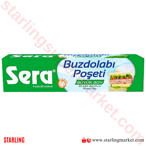 SERA BUZDOLABI POSETI BUYUK BOY 30CM*45CM 20 LI