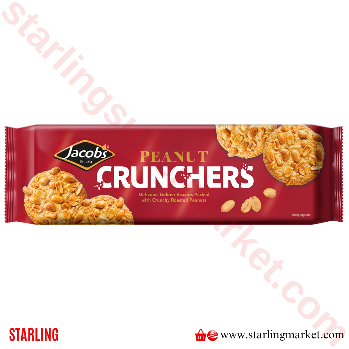 JACOBS BISKUVI PEANUT CRUNCHERS 150 G
