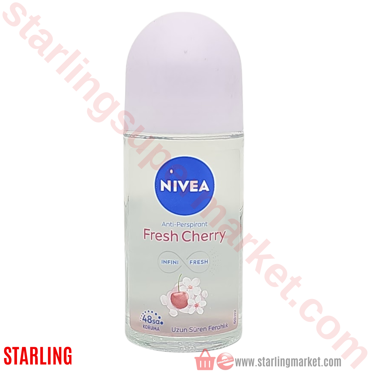 NIVEA ROLL ON FRESH CHERRY  50 ML
