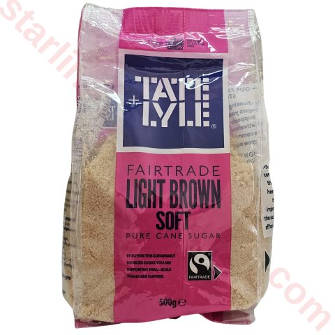 TATE+LYLE LIGHT SOFT BROWN SUGAR 500 G