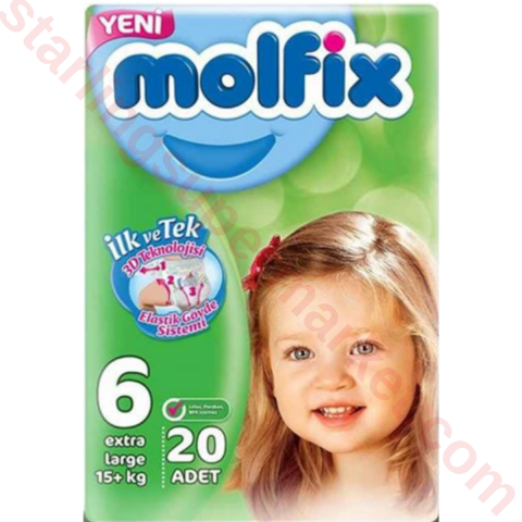 MOLFIX 3D BEBEK BEZI E.LARGE NO:6 15+ KG