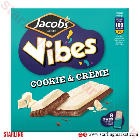 JACOBS BISKUVI VIBES COOKIE&CREME 126 G