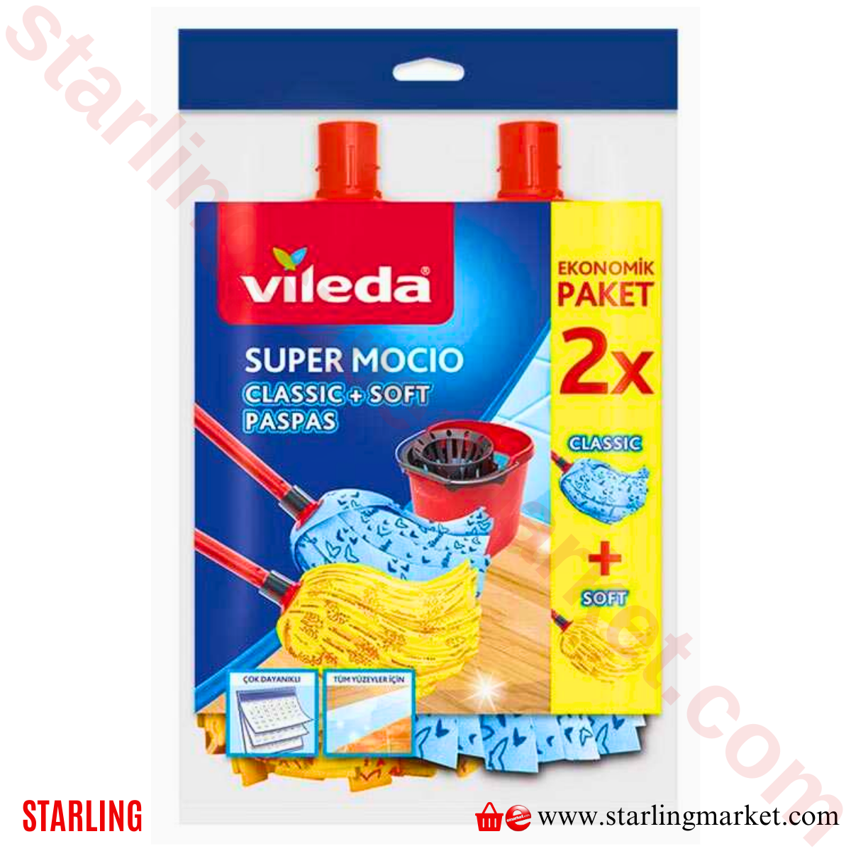 VILEDA PASPAS SUPER EKO PAKET 2 LI