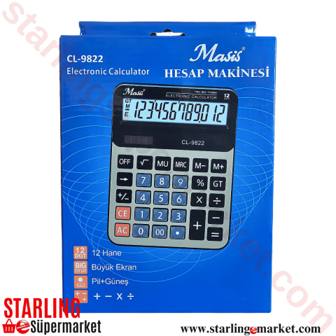 MASIS HESAP MAKINASI 9822