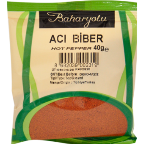 BAHARYOLU ACI BIBER TOZ 40 G