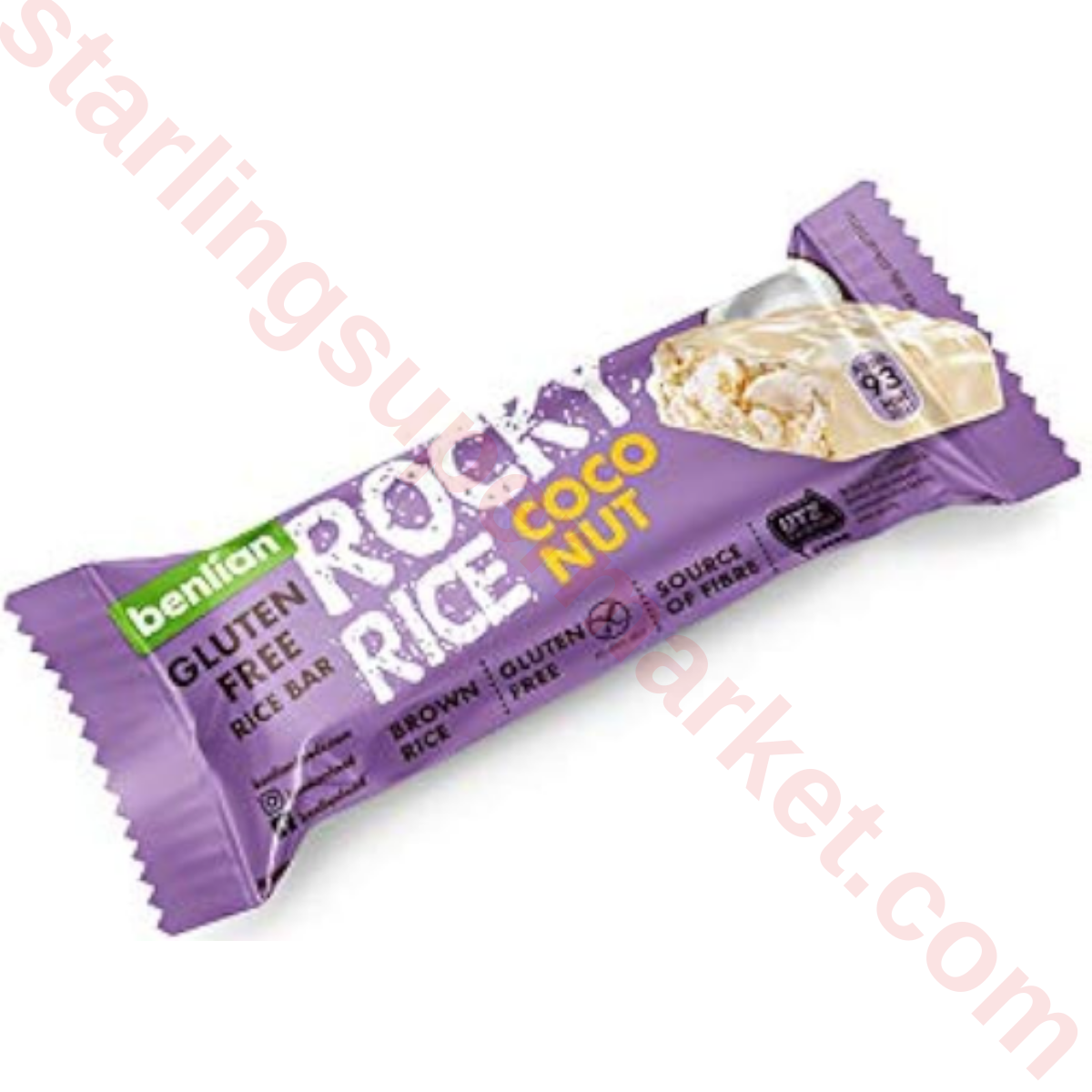 BENLIAN ROCKY RICE BAR WHITE COCONUT GLUTENS. 18 G